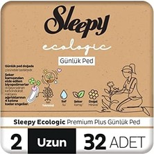 Assess Store Ecologic Premium Plus Günlük Ped Uzun 32 Adet Ped