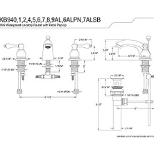 Assess Store KB946ALPN Viktorya Mini Yaygın Banyo Musluğu, Cilalı Nikel