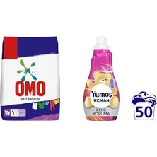 Assess Store Toz Çamaşır Deterjanı Sık Yıkananlar 5 Kg(1) Yumoş Uzman Konsantre Çamaşır Yumuşatıcısı Renk Koruma Kalıcı Koku 50 Yıkama (1 x 1200 Ml)(2)