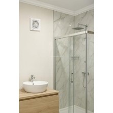 Assess Store Hiva Banyo ve Tuvalet Aspiratörü, 280 M³/h Debi, 45 Db Sessiz, 20 W Enerji, Ipx4 Su Sıçrama Korumalı, 230 V, 50 Hz, Duvar Tavan Uyumlu, Dekoratif, Beyaz Havalandırma Fanı (150 Mm)