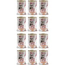 Assess Store Roi Yüksek Proteinli Somonlu Yetişkin Kedi Konservesi 415 Gr.x 12 Adet,%95 Hayvansal Protein