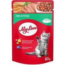Assess Store My Yavru Kediler Için Pouch Kedi Maması, 80GR, 24 Adet