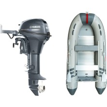 Marinport 4.30 Alüminyum Taban Şişme Bot + Yamaha 9.9 Hp Deniz Motoru