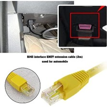 Assess Store Enet Obd2 Kablosu 2m Ethernet Kablosu Ethernet Konnektör Araçları Obdıı Arayüzü Kablosu Araç Teşhis Kodlama Için F-Serisi Teşhis
