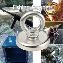 Assess Store D48 Güçlü Mıknatıs 48MM 75KG Askılı Fishing Salvage Magnet
