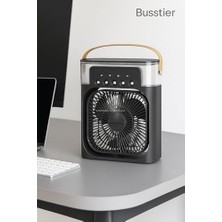 Assess Store Soğuk Buharlı Masaüstü Sulu Vantilatör Mini Hava Soğutucu Fan Su Hazneli Taşınabilir Kişisel Klima Sessiz USB Ofis Ev Oda Kullanımına Uygun
