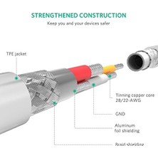 Assess Store Mfi Lisanslı Usb-A & Lightning Şarj ve Data Kablosu, 2 Metre, Beyaz