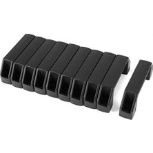 Assess Store Plastik Dolap Çekmece Kulpu, 106MM, Siyah, 10'lu Paket