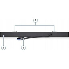 Assess Store Emv Dell Slim SB521A - Soundbar, Siyah