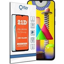 Assess Store Galaxy M31 ile Uyumlu Tam Kaplayan 21D Temperli Ekran Koruyucu Cam
