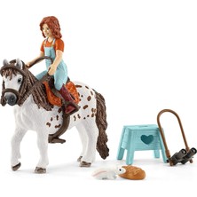 Assess Store Schleich Mia ve Benekli At Kulübü Set Figürü, 15 cm