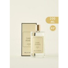 Bella Maison Dark Amber Kolonya Limon Kokulu 200 ml 80 Derece Dökme Şık Cam Ambalajda