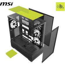 Assess Store Msı Mag Pano 110R Pz Temperlı Cam 3X120MM 1X120MM Argb Fan Atx Panoramık Gamıng Bılgısayar Kasası