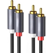 Assess Store Ses Kablosu Altın Uçlu Yüksek Ses Kalitesi Aux 3.5mm Rca Kablo Subwoofer Amfi Tv Ses Sistemi ile Uyumlu Dayanıklı Pvc, Audio Kablo, Siyah (0.5metre)
