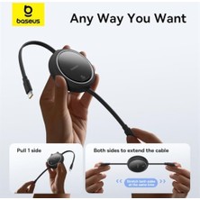 Assess Store FREE2PULL USB C'den Ip'ye Geri Çekilebilir Şarj Kablosu 20 W