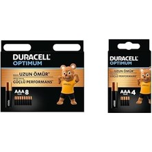 Assess Store Optimum Aaa Alkalin Ince Kalem Piller, 1,5 V LR03/MN2400, 8’li Paket + Optimum Aaa Alkalin Ince Kalem Piller, 1,5 V LR03/MN2400, 4’lü Paket (Toplam 12 Adet)
