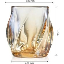Assess Store 1 Adet 250 ml Kehribar Rengi Iskandinav Tarzı Viski ve Kokteyl Bardağı