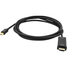 Assess Store Mini Displayport To HDMI Kablo – 4K UHD 1080P Destekli, Tak Çalıştır, Ses ve Görüntü Aktarım Adaptörü, Laptop – Monitör – Tv Bağlantısı Için Dönüştürücü Kablo | 1.8 Metre | ZR167