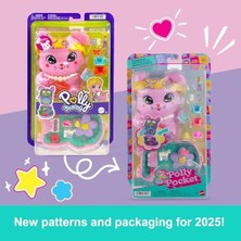 Assess Store Polly Pocket™ Tavşancığın Çay Partisi Mini Oyun Seti Polly Tavşancığın Çay Partisi Mini Oyun Seti, 1 Mikro Bebek ve Evcil Tavşanlar, Stil Aksesuarlarının Yer Aldığı Seyahat Oyuncağı JCR40