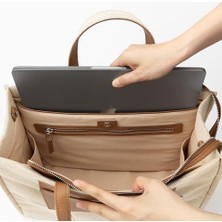 Assess Store Comfyable Kadınlar Için Laptop Çantası, Büyük Kapasiteli Kanvas Çanta, Hem Evrak Çantası Hem De Seyahat Için Crossbody Omuz Çantası, Iş Için, Kanvas, Medium