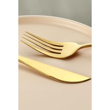 Assess Store 410 Çelik 24 Parça Yemek Kaşık Çatal Bıçak Seti CIN518SR