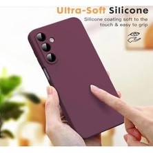 Assess Store - Galaxy S25 Fe ile Uyumlu Kılıf Lansman Kamera Korumalı Içi Kadife Yumuşak Renkli Silikon Mat Süet Kapak
