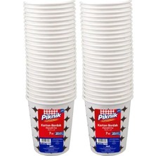 Assess Store 1976-P Piknik Karton Bardak 7 Oz 25'li 2li Paket