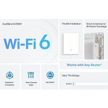 Assess Store Archer Air E5, AX3000 Dual-Band Wi-Fi 6 Air Router&menzil Genişletici, Gigabit Port, Ultra Ince Tasarım, Easymesh Destekli, Xbox/ps/steam Için Ideal, Wpa3, Esnek Kurulum Seçenekleri