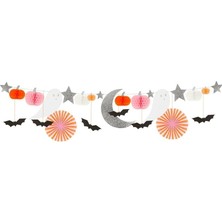 Assess Store - Pastel Honeycomb Halloween Garland - Halloween Pastel Tonlar Asılan Süs