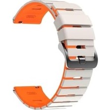 Assess Store - Haylou ile Uyumlu Rt LS05S Dt3 Mate Qcy Gtc C4U C1 22MM Kordon Double Soft Yumuşak Silikon Band Str-27