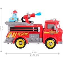Assess Store Mattel ve Pixar Oyuncak Itfaiye Aracı, Radyatör Kasabası Hızlı Kahramanlar Itfaiyeci Red ve Guido, 2 Plastik Alev Hedefi ve 2 Su Fışkırtıcı, JFL54