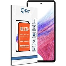 Assess Store Galaxy A53 ile Uyumlu Tam Kaplayan 21D Temperli Ekran Koruyucu Cam