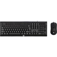 Assess Store Hp KM100 Kablolu Klavye Mouse Set Ingilice Q