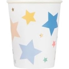 Assess Store - Happy Birthday Stars Cups - Happy Birthday Yıldızlar Bardaklar (X8)