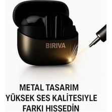 Assess Store Biriva X23 Pro Anc+Enc Kablosuz Bluetooth Kulaklık Siyah (Metal Kasa)