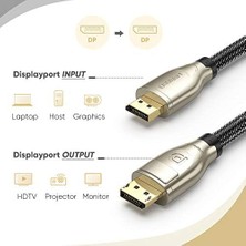 Assess Store 8k 60Hz 4K 144Hz V1.4 Displayport Görüntü ve Ses Aktarım Kablosu 1 Metre