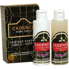 Cadence İkili Çatlatma Resim Verniği 70 ml Su Bazlı Özellikli Çatlatma Seti