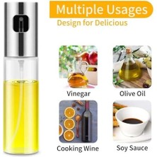 Assess Store Yağ Püskürtücü Şişe, 100 ml Sirke Püskürtücü, Sos Spreyi, Izgara, Zeytinyağı Cam Şişe, Mutfak, Pişirme, Salata, Ekmek Pişirme, Barbekü Için (1 Adet)