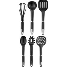 Assess Store 6 Parça Lüks Servis Seti, Mat Krom, Mat Krom