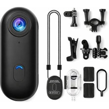 Assess Store Göğüse Takılabilir Mıknatıslı Kolyeli 1080P Mini Geniş Açı Aksiyon Kamera | Hafif ve Kompakt Tasarım | Spor, Koşu,, Günlük Kullanım Için Pov Kayıt Kamerası- Kask Kamera (Siyah)