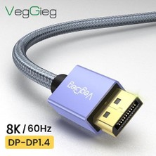 Assess Store 8K/60Hz 4K/165Hz 2K/240Hz Displayport 1.4 Kablo 2 Metre