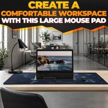 Assess Store World Xxl Profesyonel Ekstra Büyük Mouse Pad ve Bilgisayar Oyunu Mouse Mat Oyun Klavyesi Kaymaz Mouse Pad'ler Masa Için 89,9 cm x 39,9 cm Ev Ofis Masa Pedi Klavye ve Oyun Pedi Için Fare Altlığı