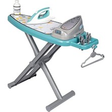 Assess Store 330121, Oyuncak Buhar Istasyonlu Ütü Masası, Krick-Crack Mekanik Düğmeli, Oyuncak Giysi Asılabilir, Ironing Board & Steam Iron