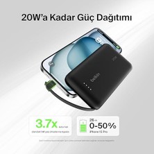 Assess Store Boostcharge Power Bank, Entegre Kablolu Taşınabilir Şarj Cihazı 10K Pd 20W - Usb-C Güç Dağıtımı, Power Bank 17 Serisi, iPad Pro, Galaxy S25 ve Daha Fazlası Için Hızlı Şarj