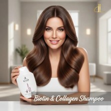 D-Line Biotin & Collagen Shampoo, saç dökülmesine karşı, güçlü saçlar, parlak saçlar, kadın ve Erkek için şampuan. saç ekimi sonrası saç bakımı