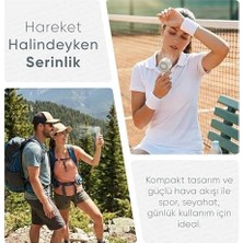 Assess Store Airflow Mini Taşınabilir Vantilatör, Ayarlanabilir Hız, Dijital Ekran, 3000MAH Batarya, Minimalist ve Şık Tasarım, Kompakt Boyut, Mini Fan