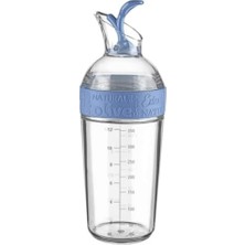 Assess Store Sızdırmaz Yağdanlık Sosluk Sirke Şişesi 350ML Dekoratif Renkli Ayçiçek Yağı Sıvı Yağ Yağlık Damlatmaz Kapaklı Estetik (Mavi)