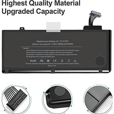 Assess Store A1322 A1278 Batarya MacBook Pro 13 Inç Için [2012 2010 2009 Başı 2011 Sonu 2011 Sürümü] MB990LL / A MC700LL / A MD313LL / A Yedek Piller 【10.95V/65WH/6000MAH】