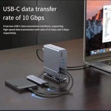 Assess Store 16IN1 Type-C Docking Station, 4K UHD Destekli, Hızlı USB 3.0 Veri Transferi, Gigabit Ethernet, Macbook, Ipad, ve Diğer Cihazlarla Uyumlu, Yüksek Hızlı Çift Usb-C Çıkışı | TC16IN1