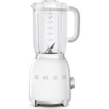 Smeg Beyaz Sürahili Blender BLF01WHEU  800 W 1,5 lt Kapasite Buz Kırma Fonksiyonu ile Güçlü Performans